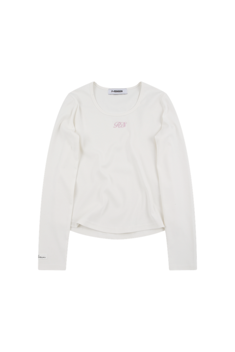 RS round long sleeve tee ivory
