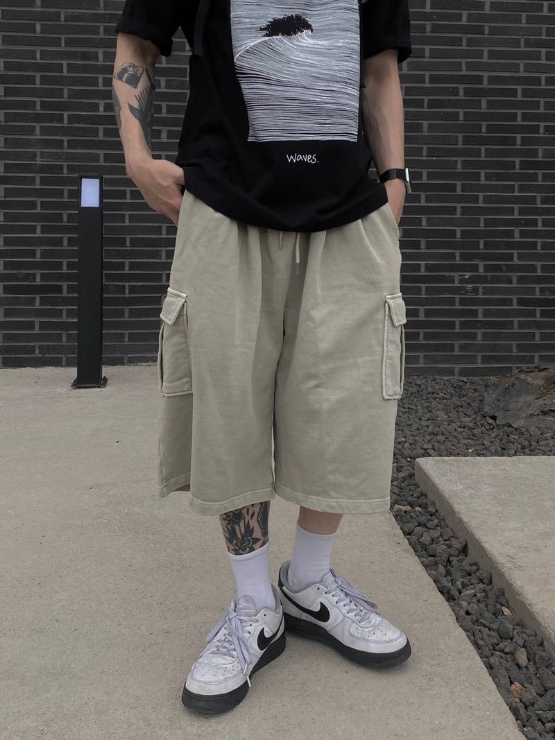 Pigment Sweat Cargo Half Pants 3C