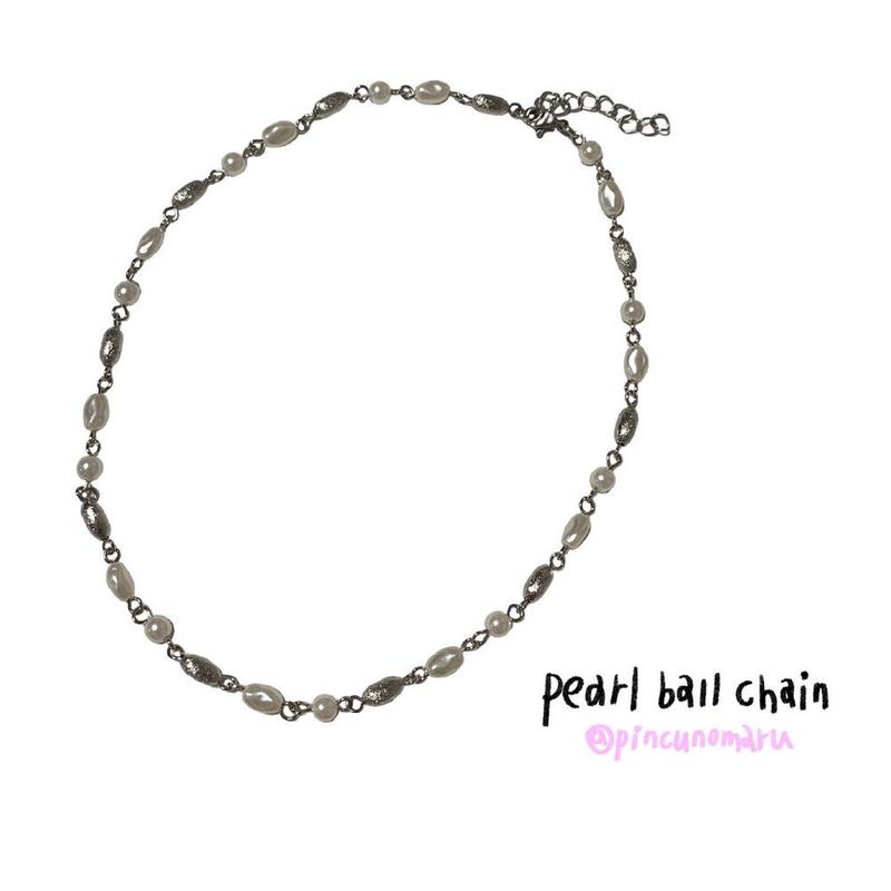 PINCUNOMARU(ピンクノマル)の「Pearl ball chain(Accessories)」