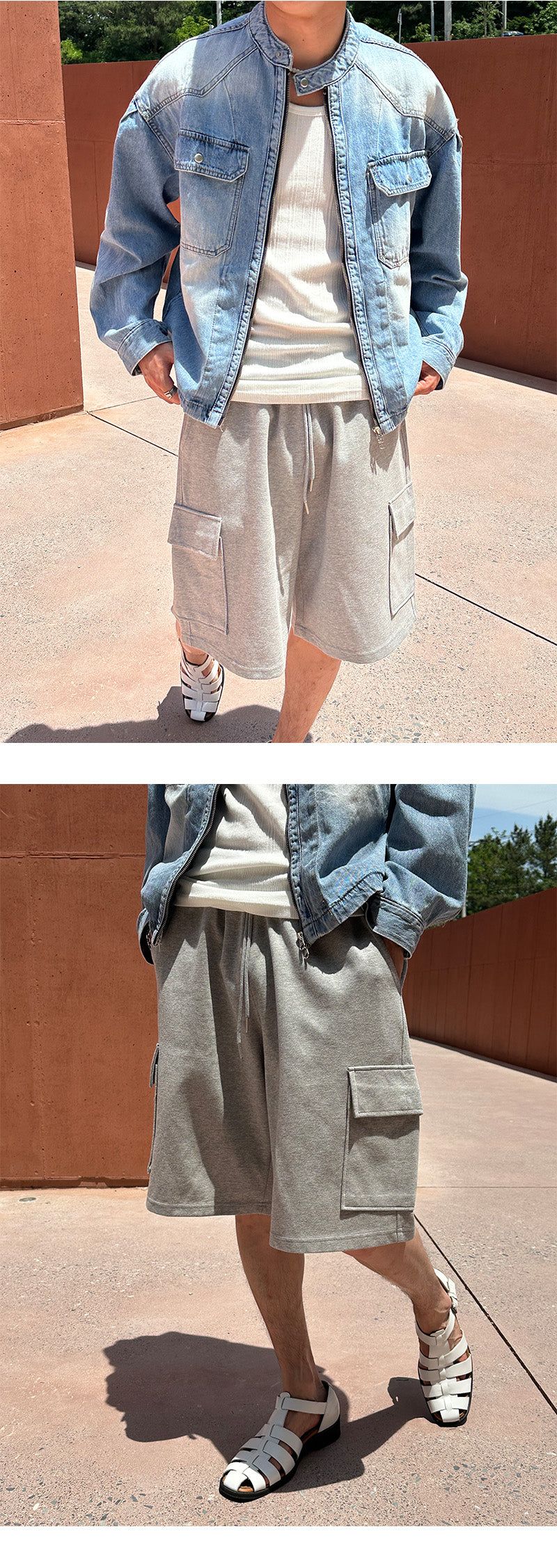 [S/S] Cool denim biker jacket (3color)