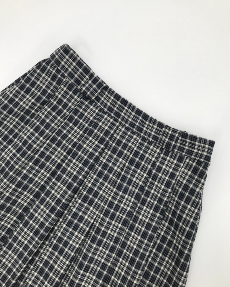 YWD PLAID PLEATS SKIRT (3color)