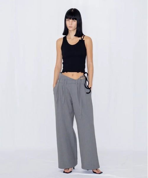 VIAVANDA（ヴィアヴァンダ）の「STRING WIDE TROUSERS（Pants）」