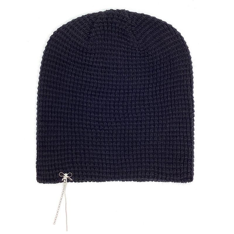 Ribbon Chain Beanie [Black]