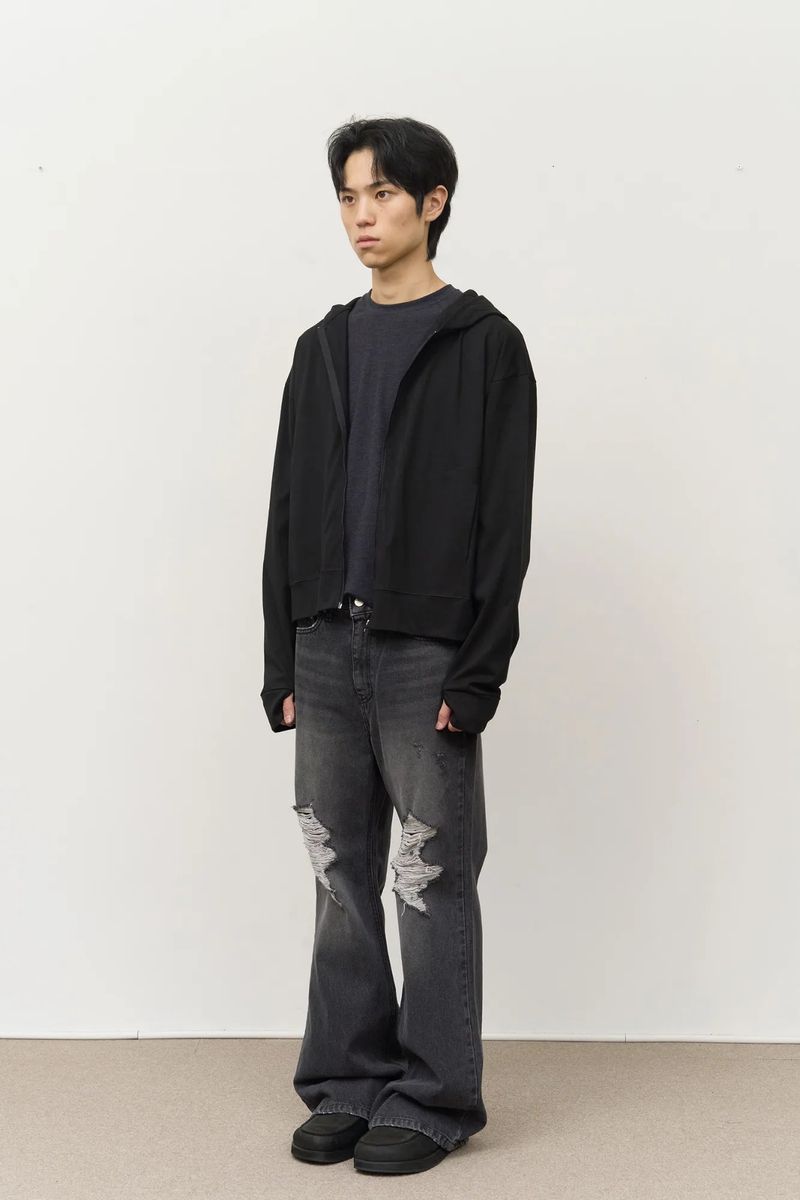 Work Single Zip Hoodie