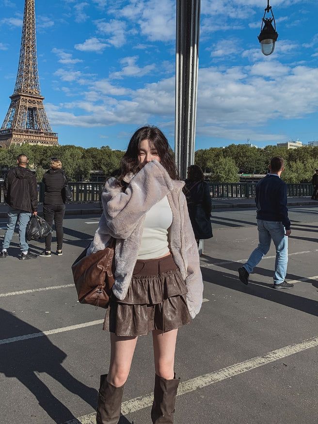 Milky Two Way Soft Fur Jacket