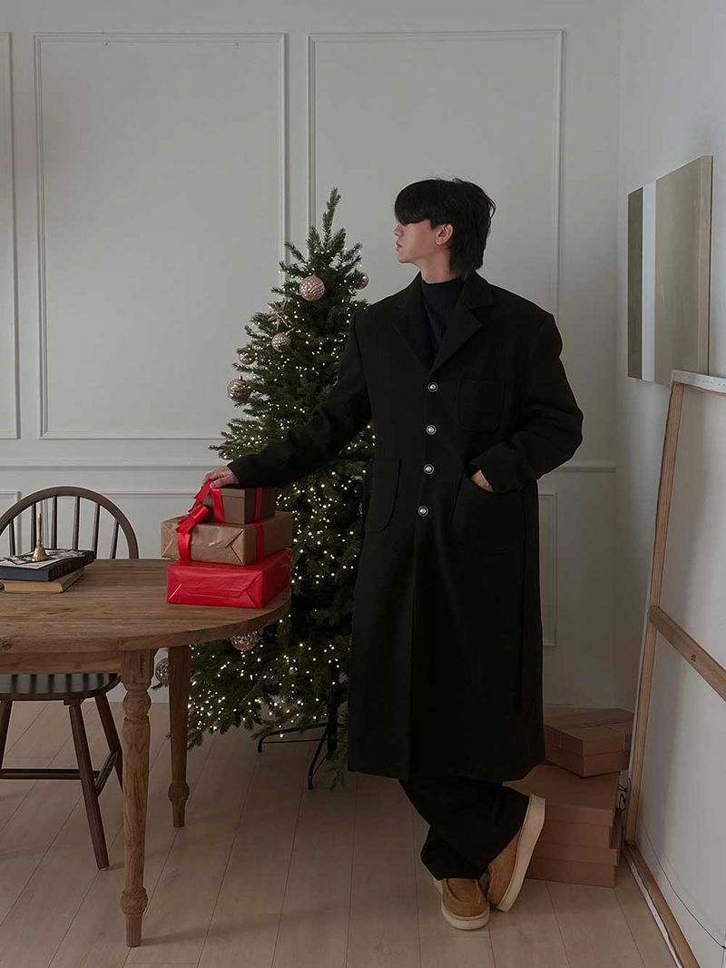 ASCLO Tweed Robe Coat (2color)