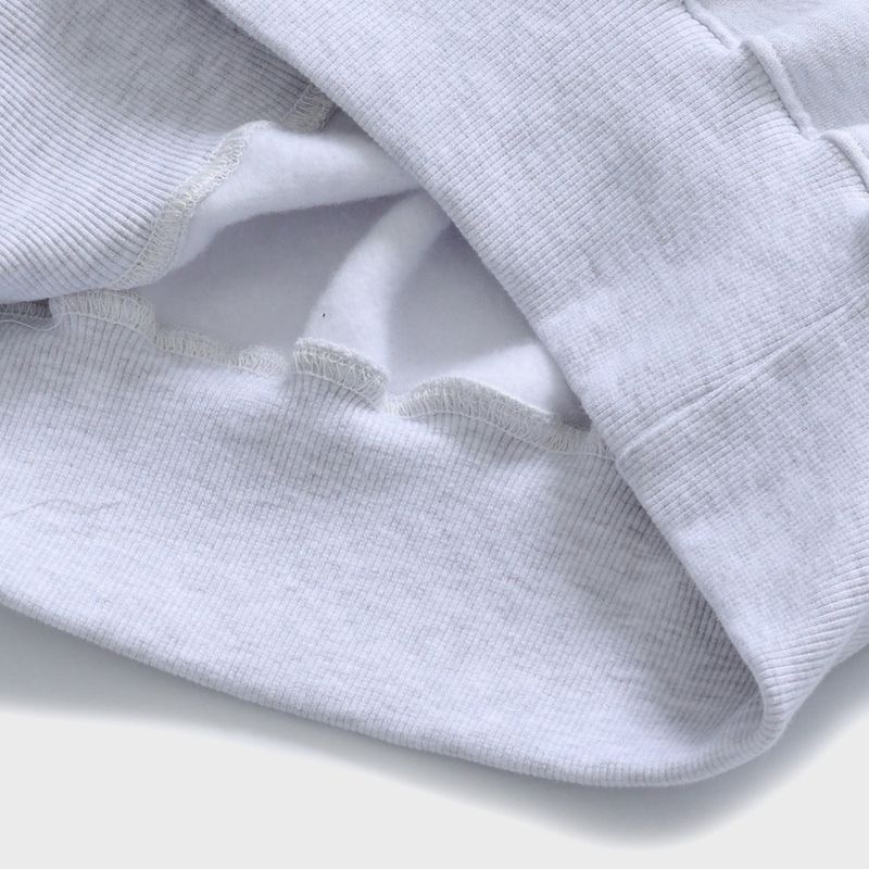 Basic logo Collar Cropped Sweatshirt / Ash Gray [Women]