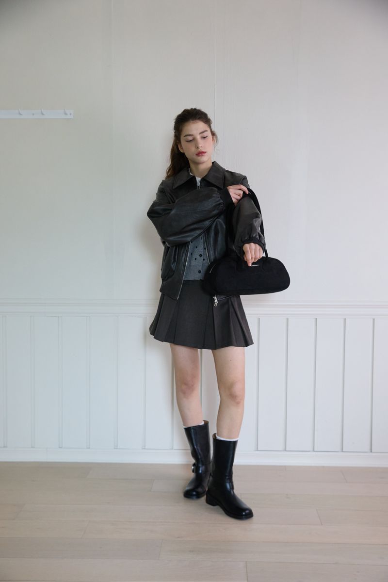 SUEDE BAGUETTE BAG (2 COLORS)