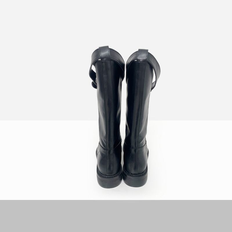 Tenua Buckle Strap Midi Boots