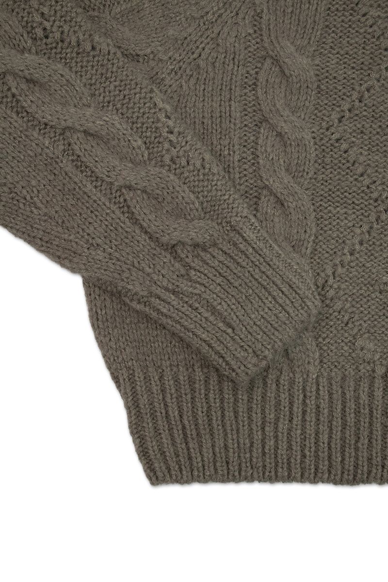 Cozy cable knit_brown