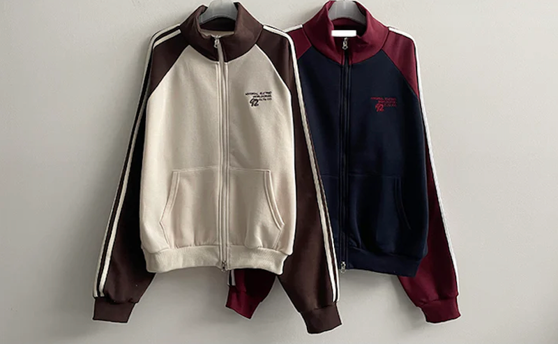 Gling Track Two Way High Neck Zip-Up [Fleece]