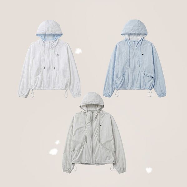 hijjoo（ハイチュー）の「Hoodie Coloring Hooded Zip-Up Windbreaker (3 colors) （Jackets/Outerwear）」
