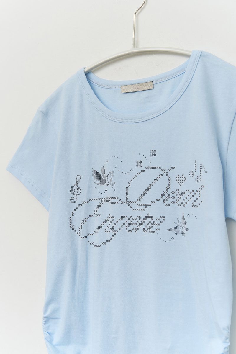 (W) Pixel Printed Top
