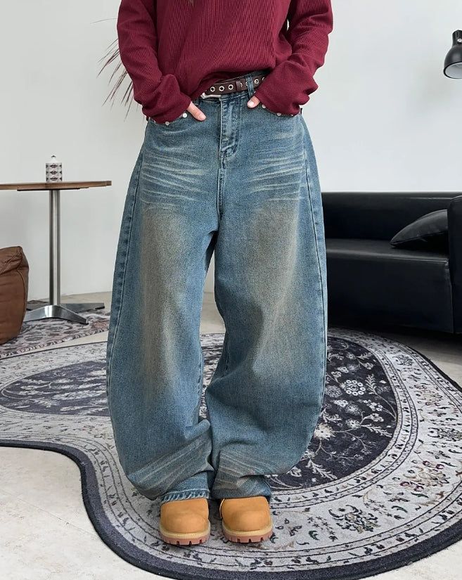 SATIIIZ（サティーズ）の「Elt leather pocket denim pants（Pants）」