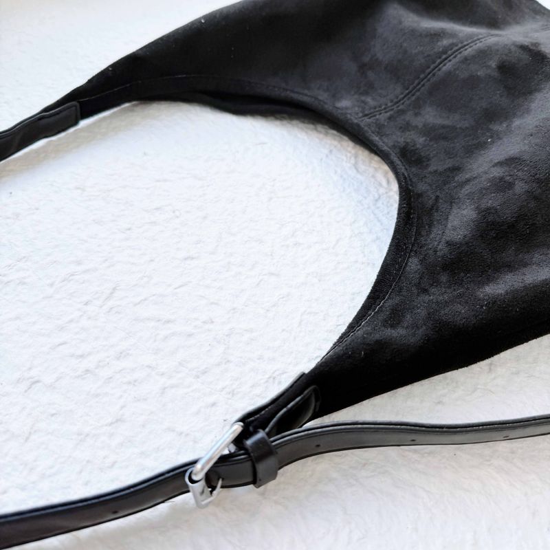 Suede Curve Bag