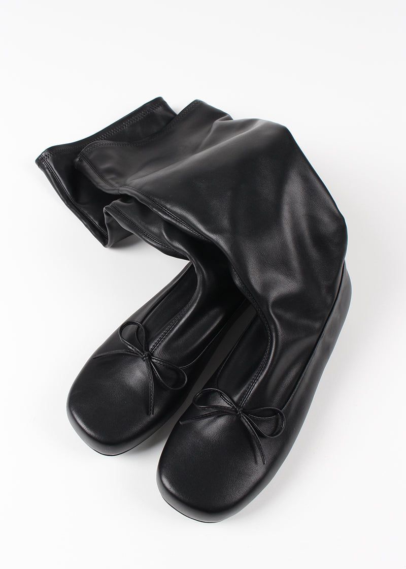 RIBBON FLAT BOOTS