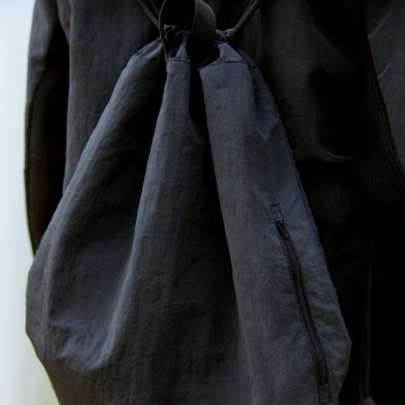 Recycle String Backpack (BLACK)