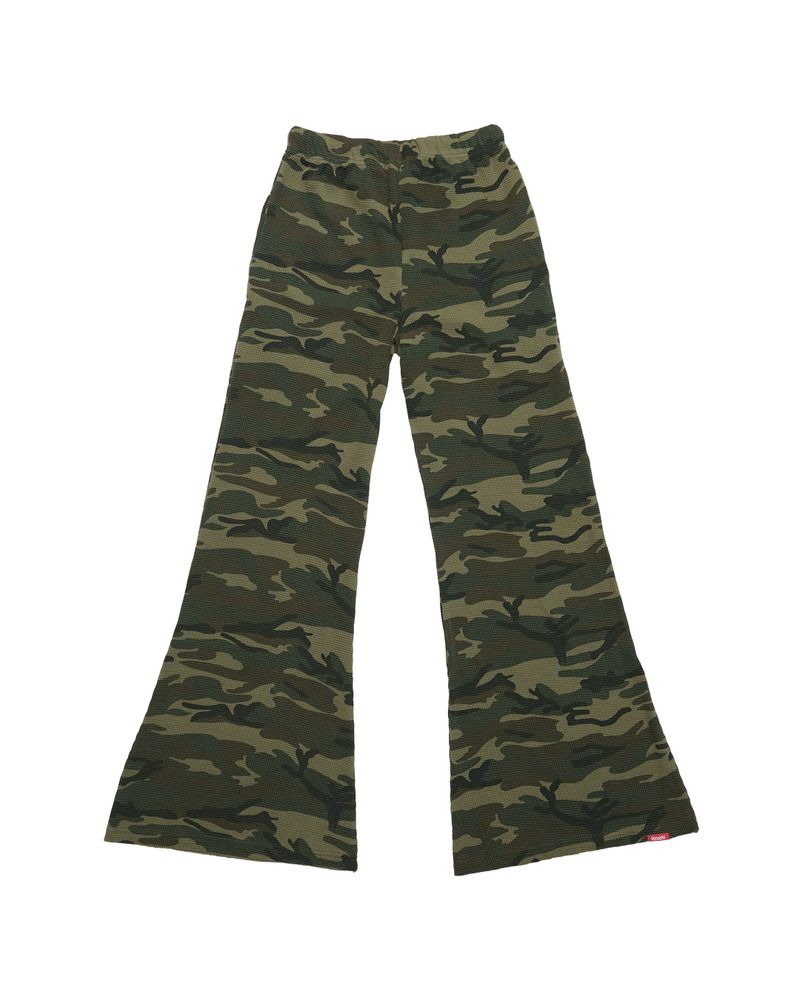 RAW Waffle Camo Flare Pants (CAMO) WOMENS