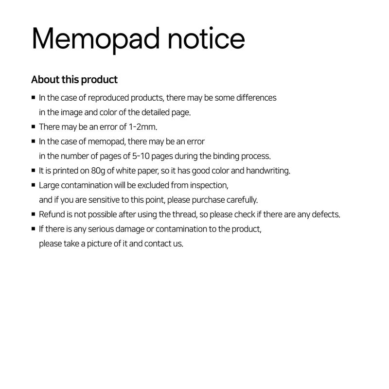 oab summer memo set / 4 pieces