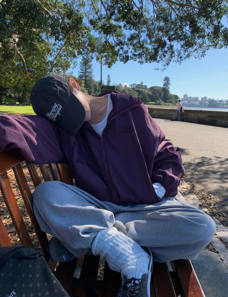 [ORIGINAL] Hangout Basic Lettering Ball Cap