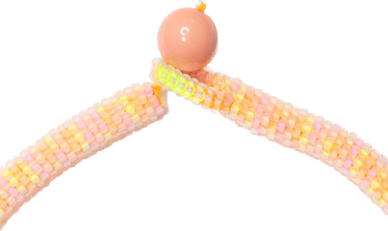 Multicolor crochet necklace (neon)