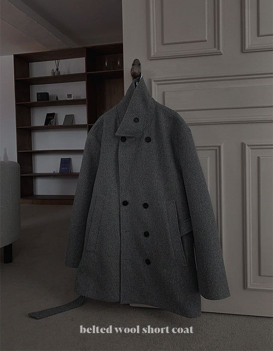 ASCLO Belted Wool P Coat (2color)