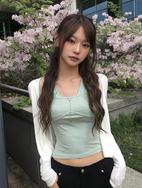 anyonemore（エニーワンモアー）の「Eo Soft Slim Long Sleeve Shawl Open Cardigan（Tops）」