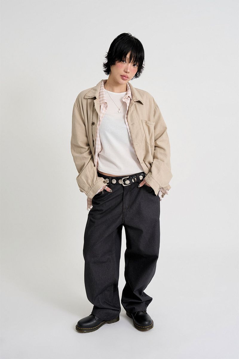 Linen french work jacket