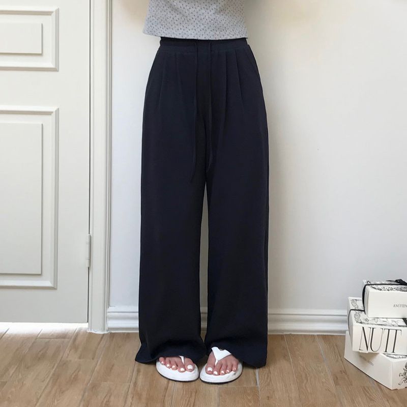 [MADE] Air long, pin-tack wide training pants