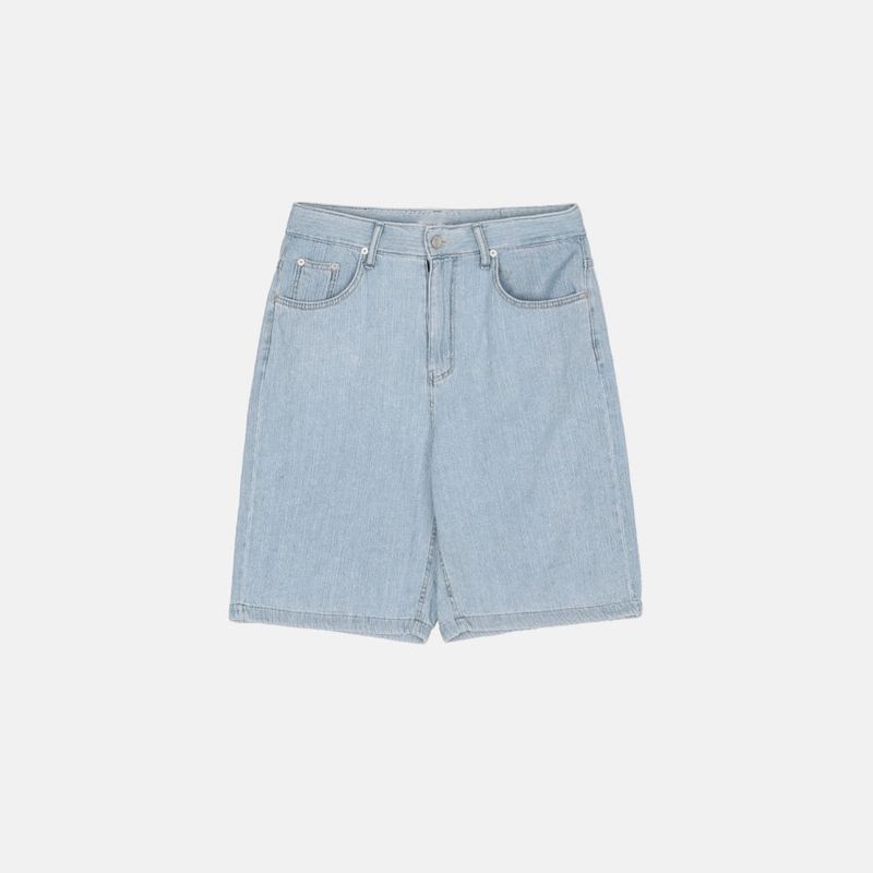 LMN Eastern Micro Cool Half-Capri Wide Denim Half Pants (3 colors)