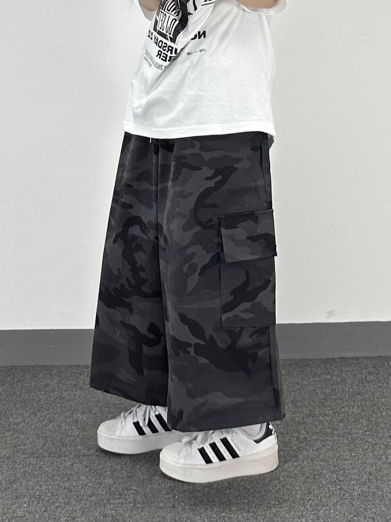 camo cotton skirt pants