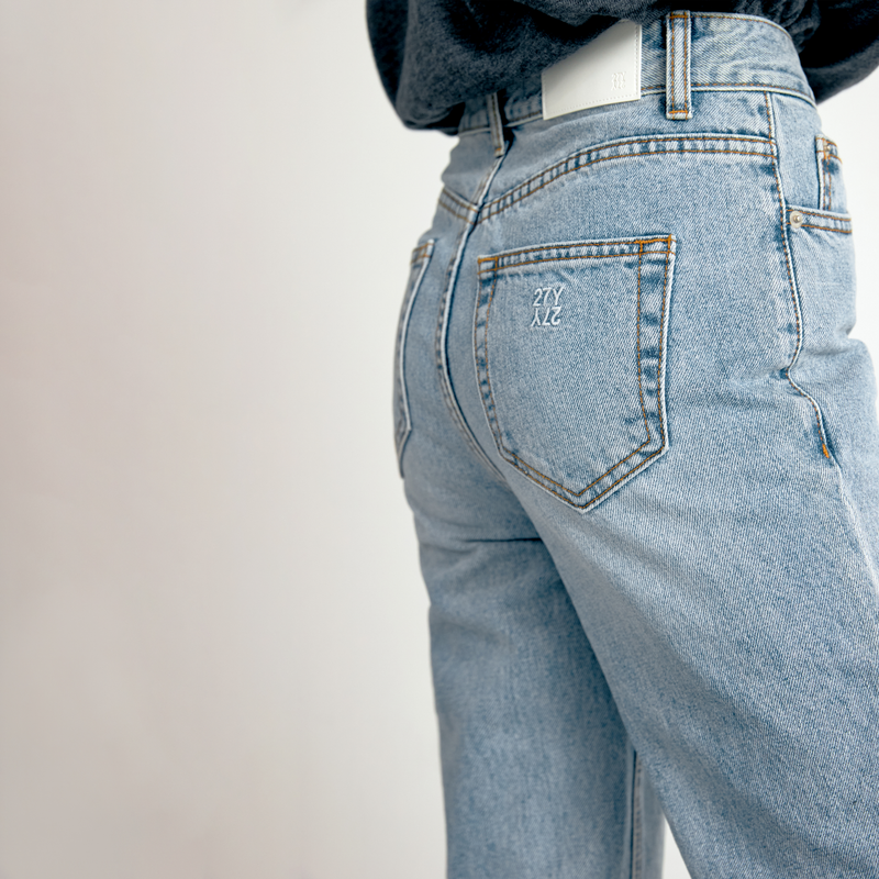 Western semi wide jeans - SW001