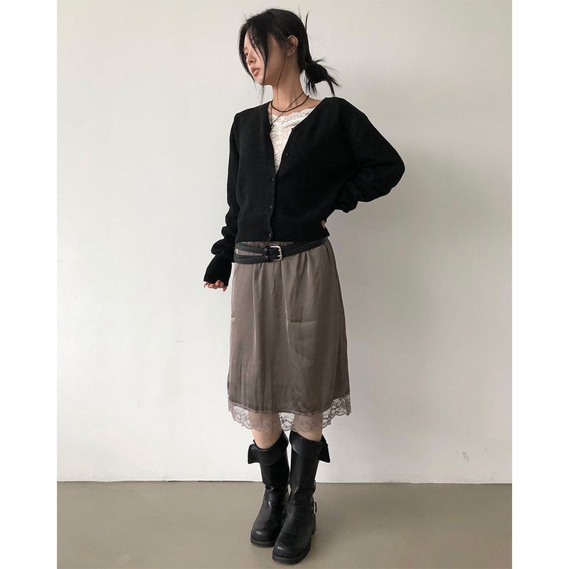 Rabbit V-neck Cardigan 