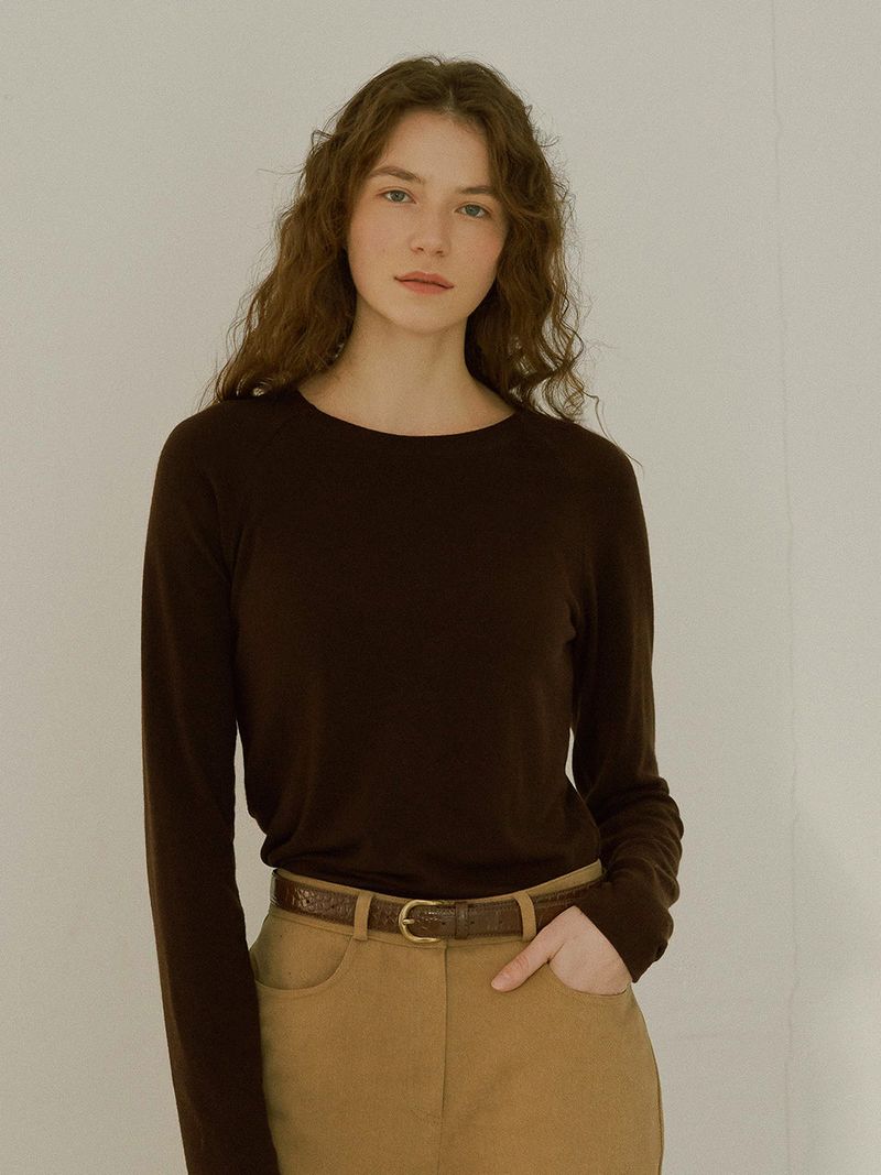 URAGO（ユラゴ）の「Tencel raglan T-shirt（Tops）」