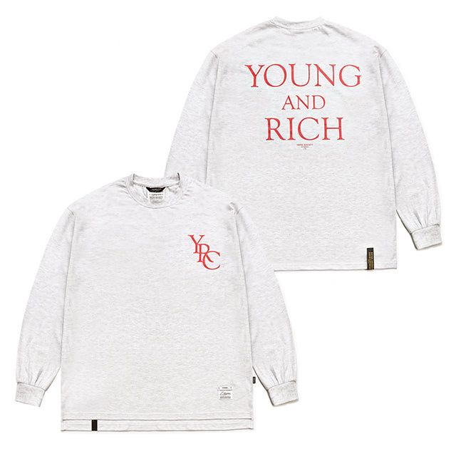 STIGMA(スティグマ)の「22 YOUNG&RICH OVERSIZED LONG SLEEVES T-SHIRTS WHITE MELANGE(Tops)」