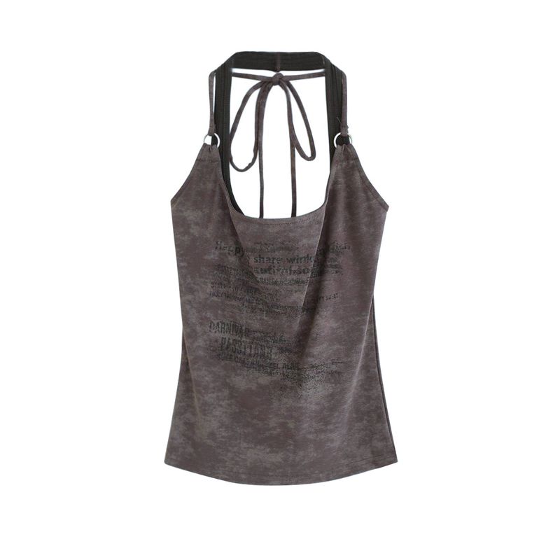 Dave Vintage Back-Open Halter Top 231633136