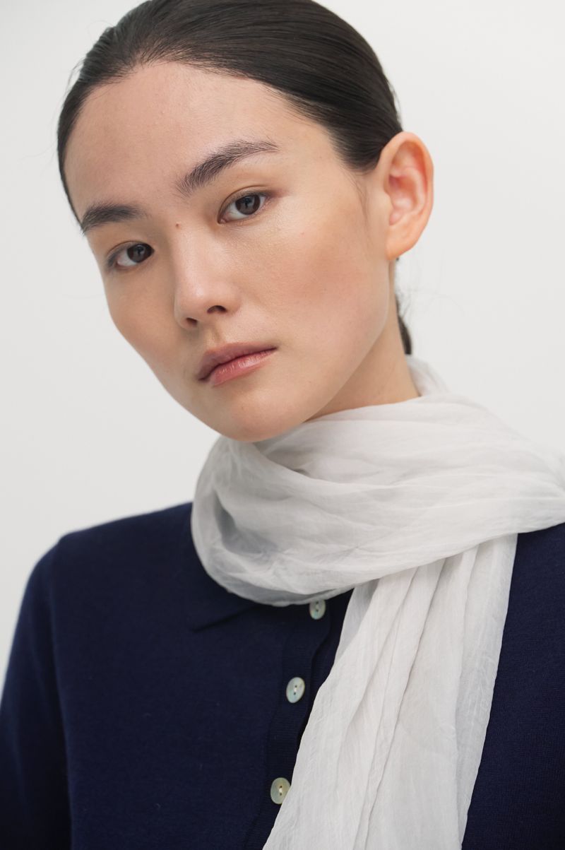 Pleats loom light scarf_5colors