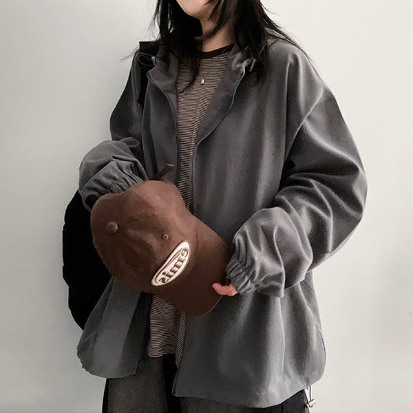 Burve string hooded jumper