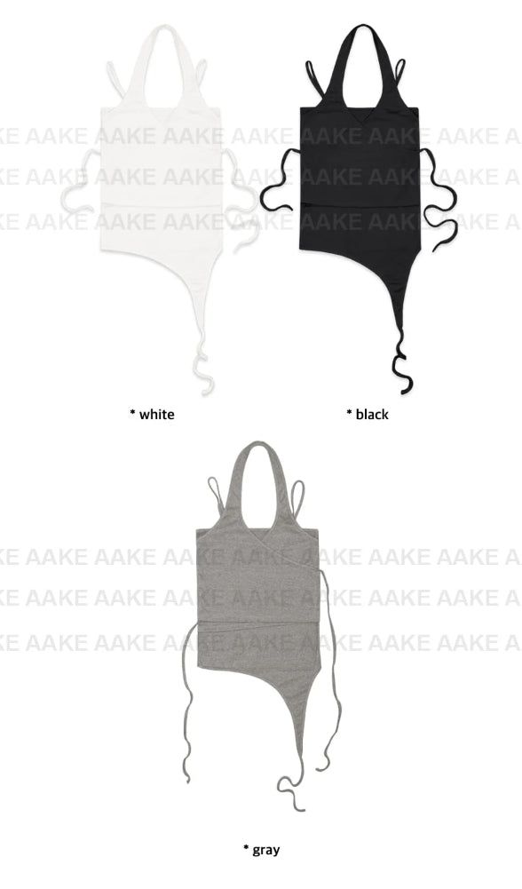 (2-way) WRAP HALTER SLEEVELESS