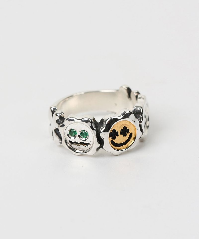 Clover eyes ring (925 silver)