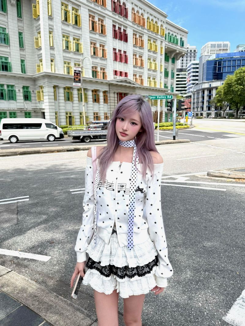 Star Zipper Sweatshirt