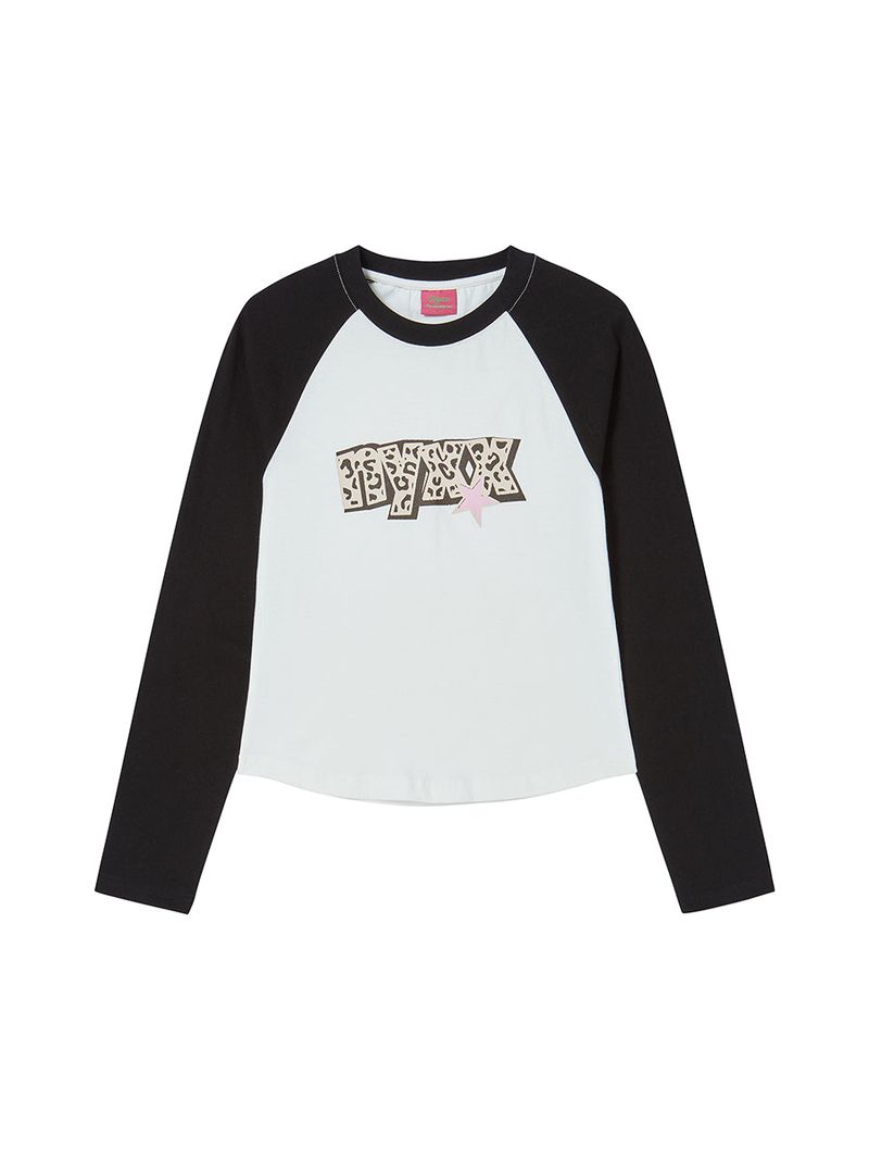 STAR RAGLAN L/S BLACK