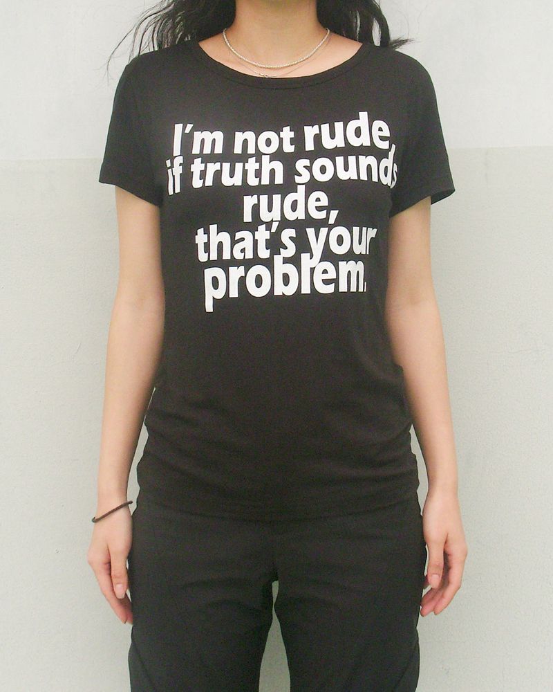 RUDE Half Sleeve T-shirt (BLACK)