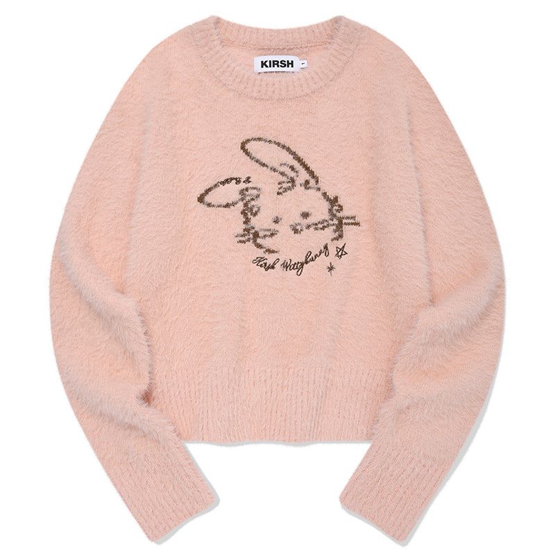 WITTY BUNNY JACQUARD KNIT [PINK]