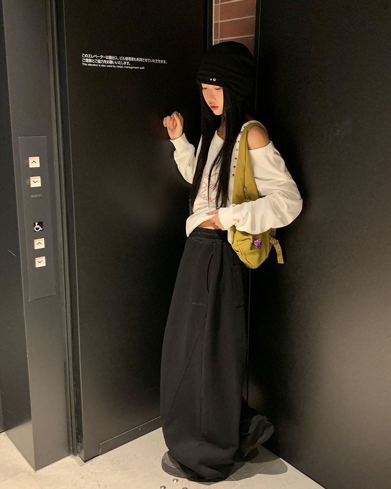 [ORIGINAL] Fib Pintuck Wide Training Two-Way Pants