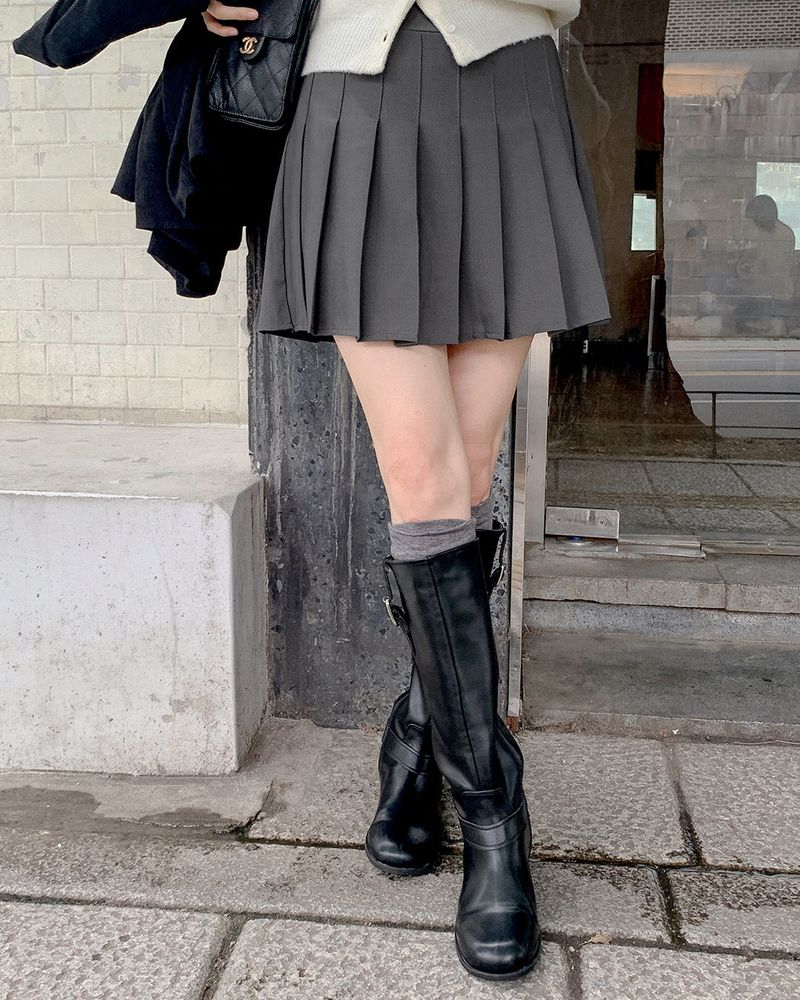 Mido pleated mini skirt