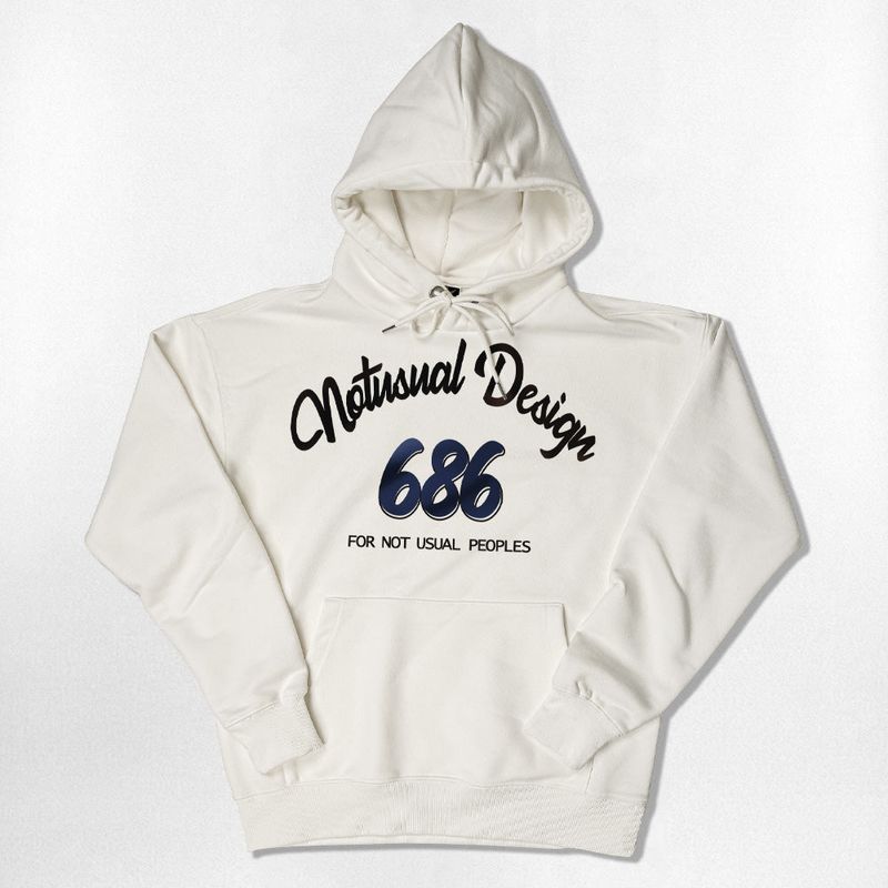 NOTUSUAL（ノットユージュアル）の「Blue 686 Font Over-fit Hoodie - 5COLOR（Tops）」