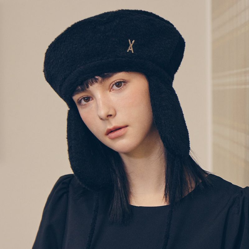 VA Stud Fly Wool Beret / Black