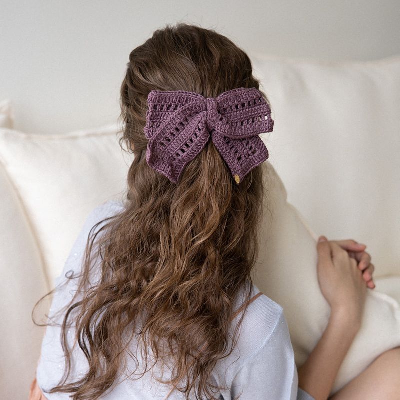 MerryMotive（メリーモチーブ）の「 Special crochet knitted ribbon hairpin (4colors)（Hair Accessories）」