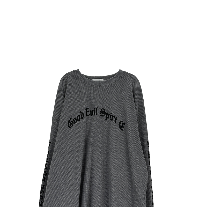 waffle lettering long sleeve